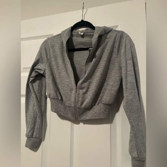 Kids Cropped Hoodie Size 12 13 - Picture 1 of 2